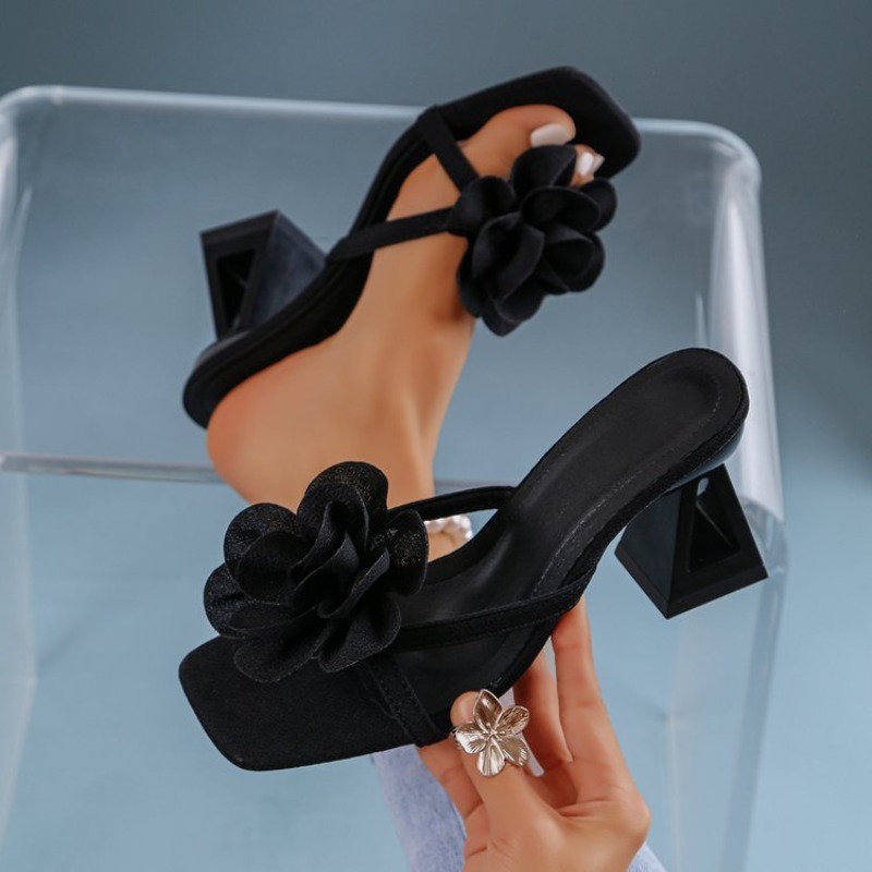 Womens 3D Flower Decor Sandals - Floral Summer Dress recension och pris