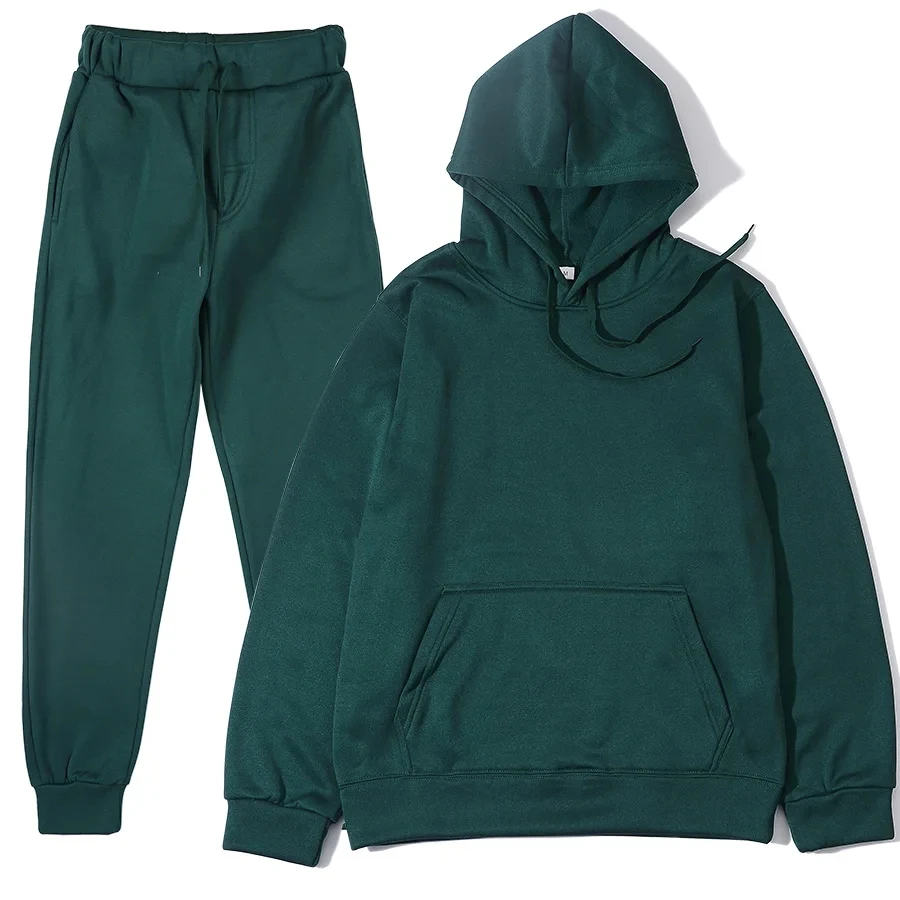 Unisex 2Pcs Sportswear Set Hoo - Women And Men Fashion recension och pris