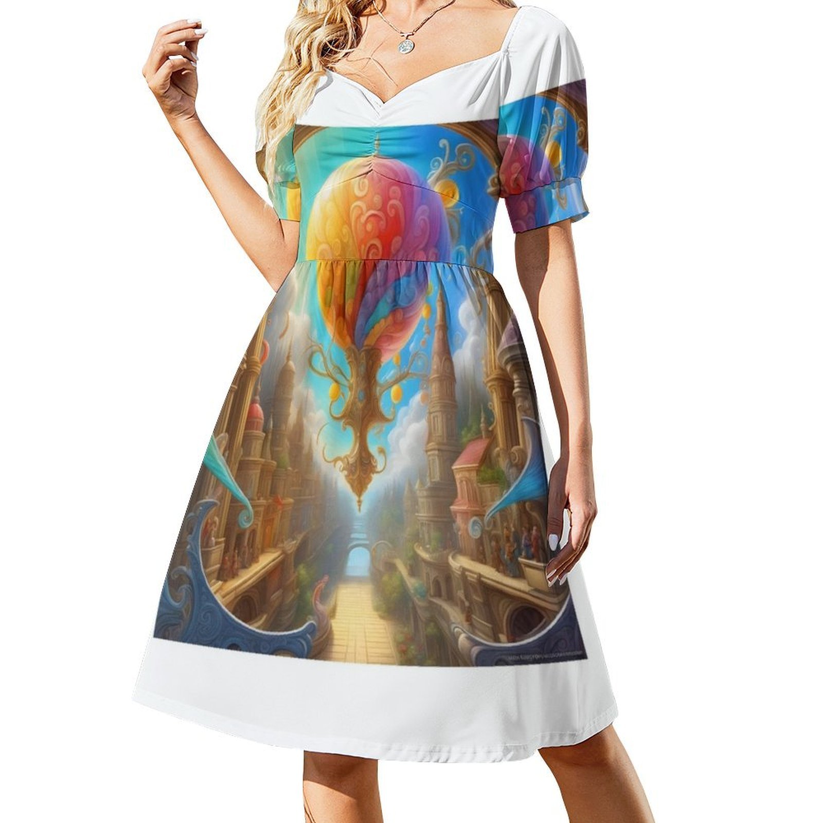 Painting Of Hope Floral Smock  - Smocked Dress Women recension och pris