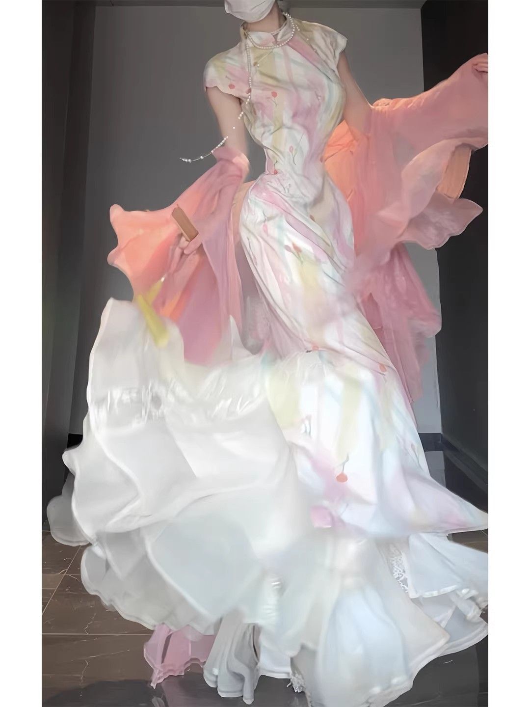 Chinese Style Modern Floral Im - Floral Summer Dress recension och pris