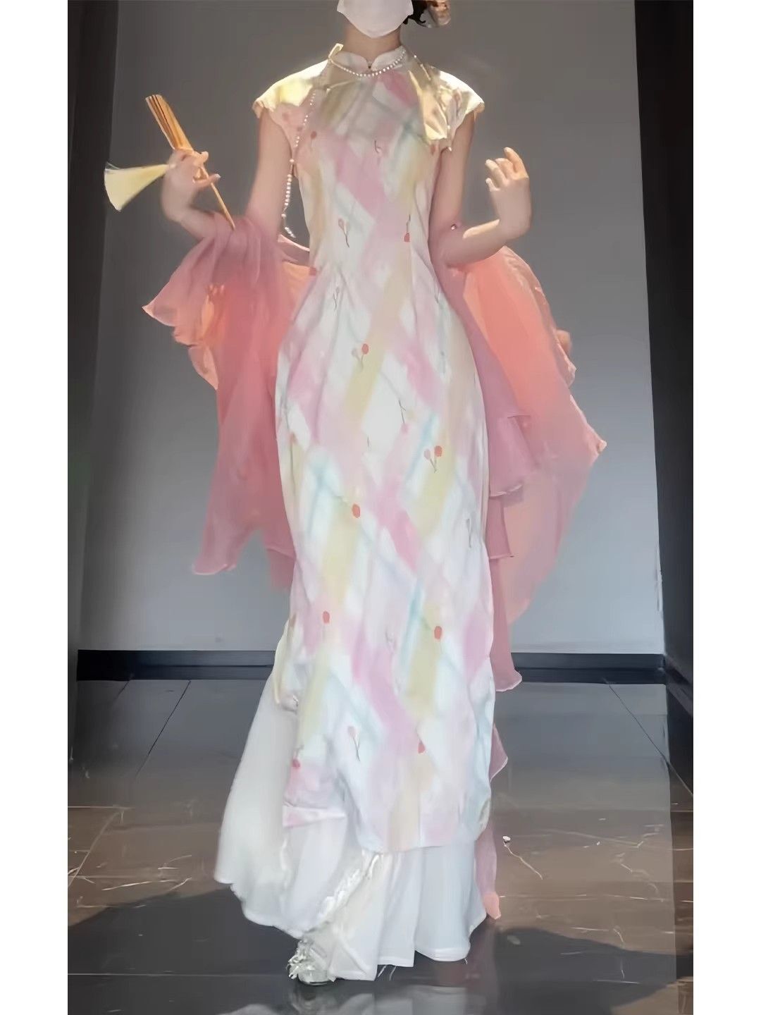 Chinese Style Modern Floral Im - Floral Summer Dress recension och pris