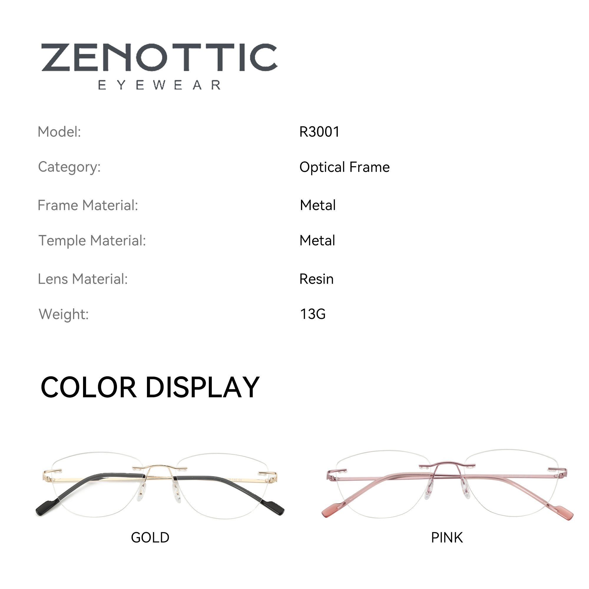 ZENOTTIC Fashion Cat Eye Rimle - Women'S Fashion Glasses Non Prescription recension och pris