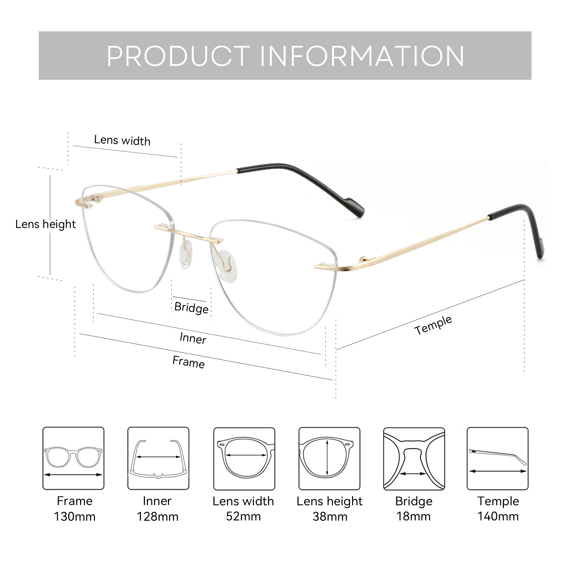 ZENOTTIC Fashion Cat Eye Rimle - Women'S Fashion Glasses Non Prescription recension och pris