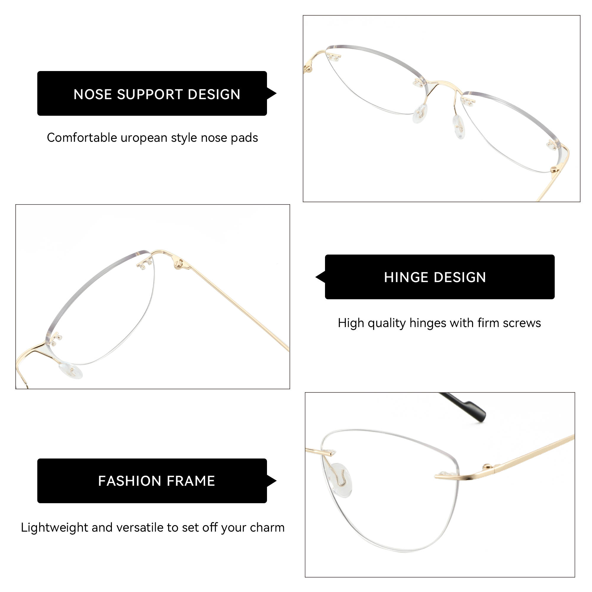 ZENOTTIC Fashion Cat Eye Rimle - Women'S Fashion Glasses Non Prescription recension och pris