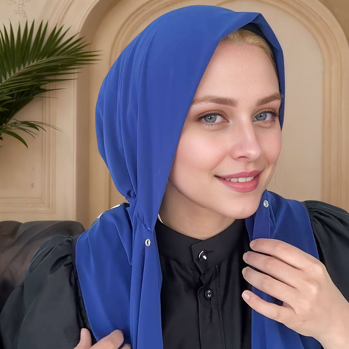 Muslim fashion simple solid co - Women Fashion Hats recension och pris