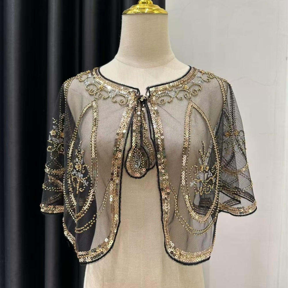 Elegant Sequin Embroidery Flap - Women'S Fashion Of The 1920S recension och pris