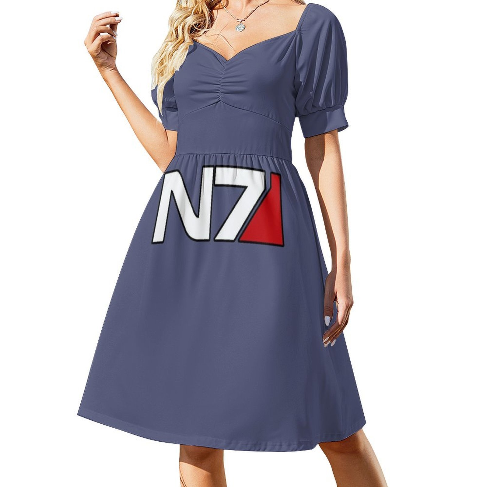 N7 Logo Floral Smock Dress For - Smocked Dress Women recension och pris