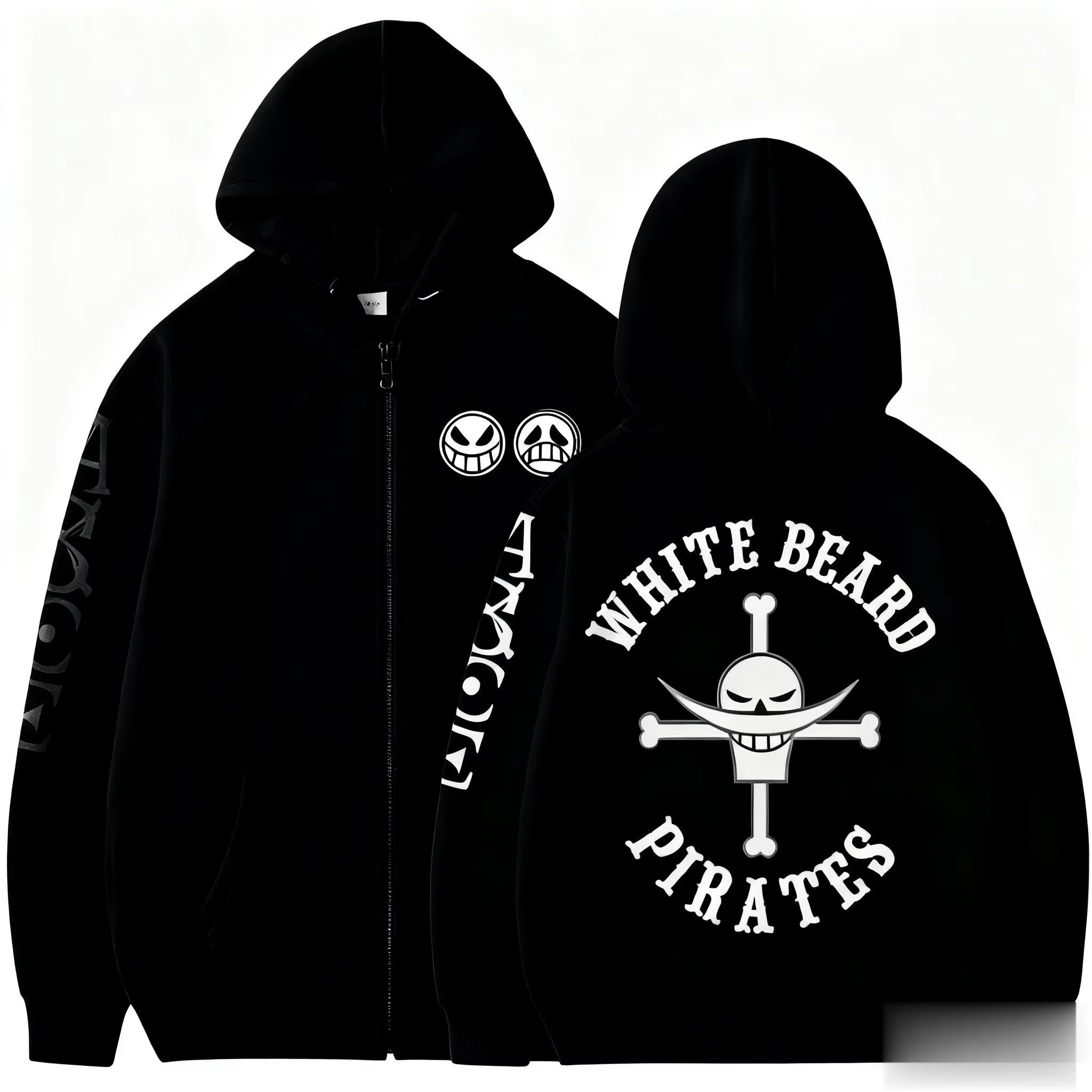 Unisex One Piece Skull Graphic - Women'S Fashion Zip Hoodie recension och pris